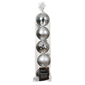 SILVER BAUBLES PACK OF 5